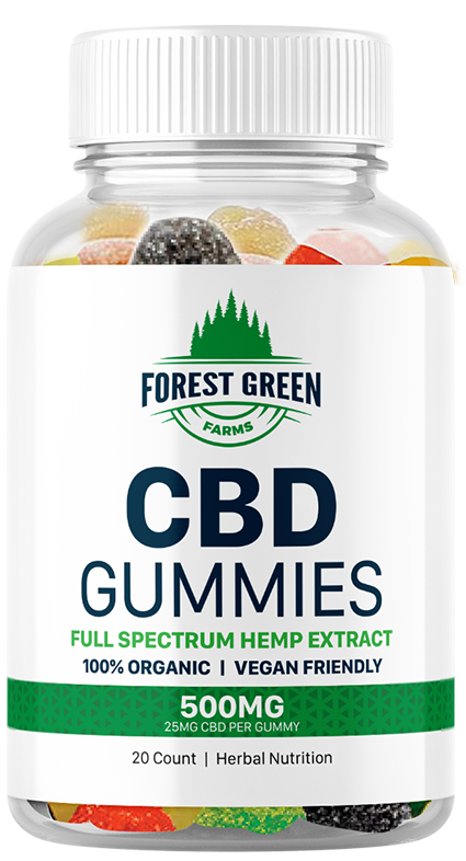 Forest Green Farms 500mg Full Spectrum Hemp CBD Gummies bottle